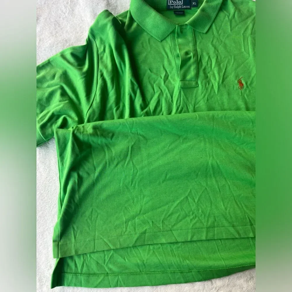 Polo by Ralph Lauren Polo Shirt Men's Size XL Green/Flesh Horse Classic Fit